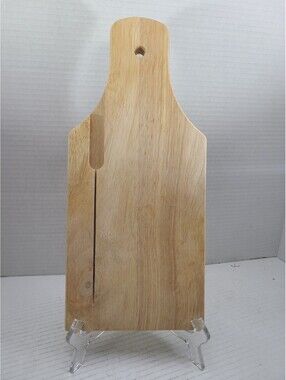 Rectangular Wooden Bread Cutting Board with Knife Slicer 13x6 Inches